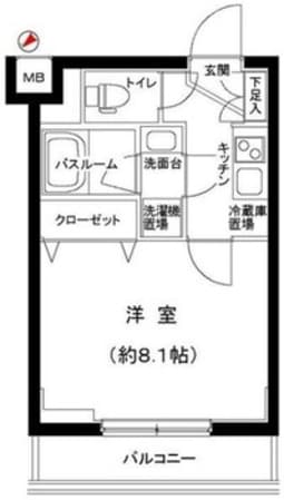 ティモーネ池袋ノースの物件間取画像